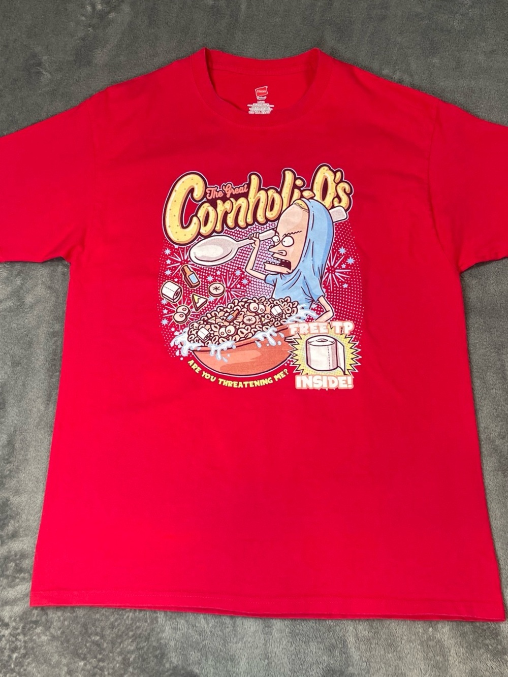 Beavis & Butthead The Great Cornholio' Red Graphic Tee '